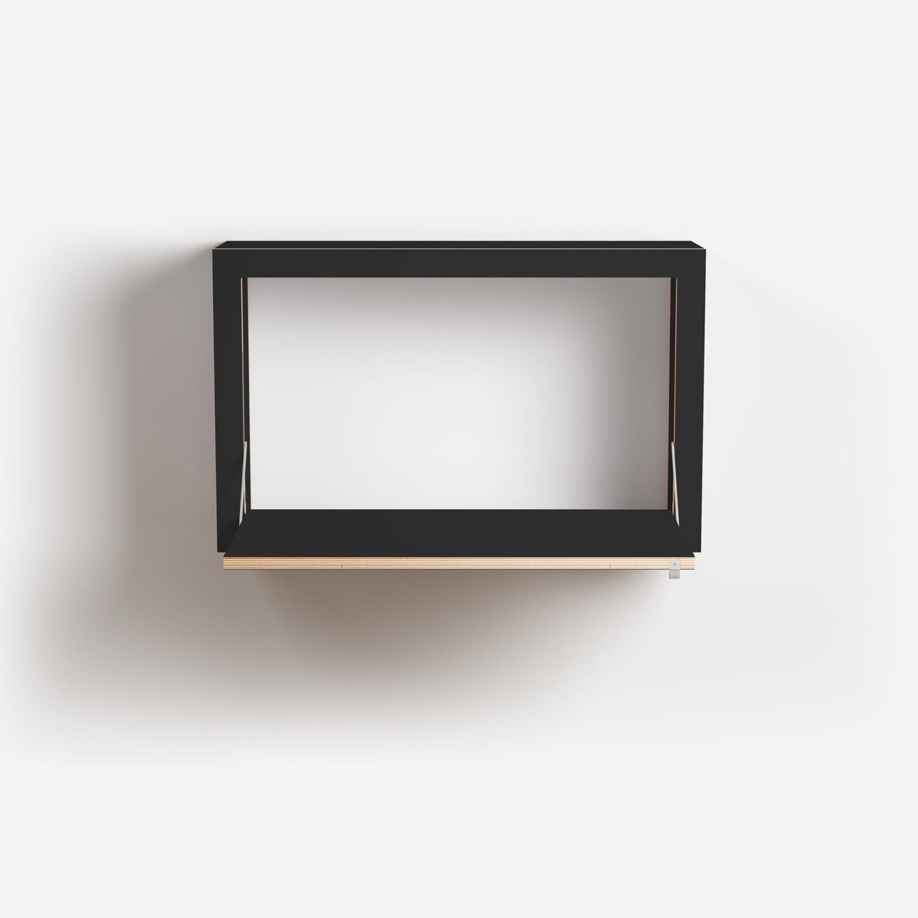 Fläpps Box Sekretär-in 80x50x20 | Klappbarer Wandschreibtisch mit viel Stauraum