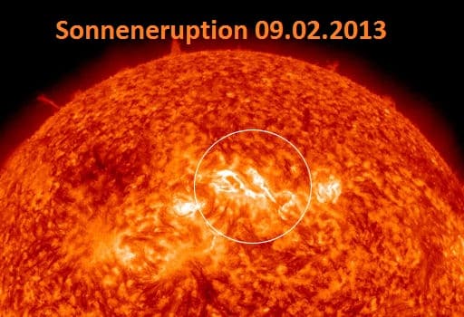Sonneneruption erreicht am 12.Feb die Erde 1 Sonneneruption erreicht am 12.Feb die Erde 1