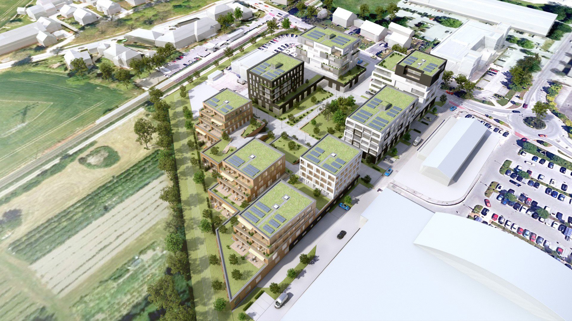 Wohnen im Gewerbegebiet – ein Weg aus der Krise? Projekt-Erding-(c)-Yes-Architecture