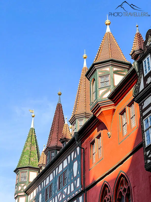 Die Türmchen des Alten Rathauses in Fulda