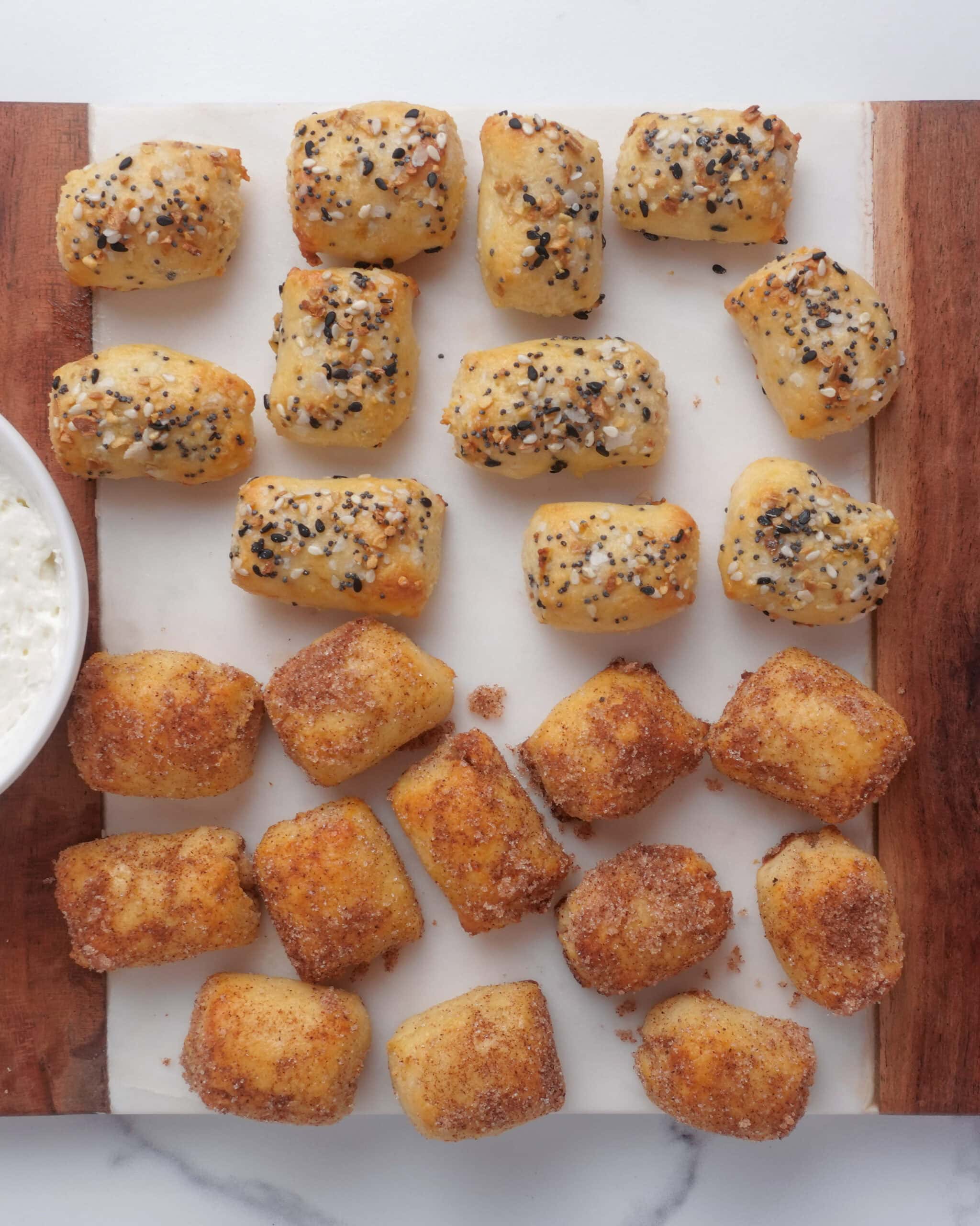 Zero carb bagel bites