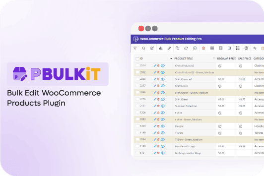PBULKiT - Bulk Edit WooCommerce Products