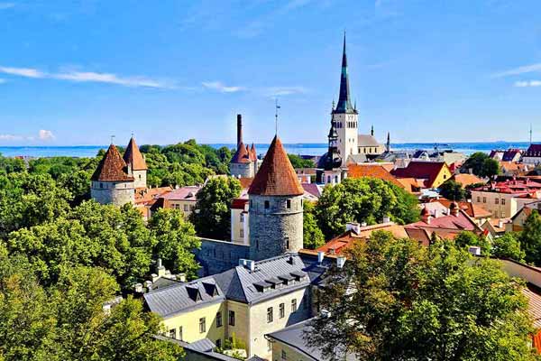 Blick über Tallin, Estland