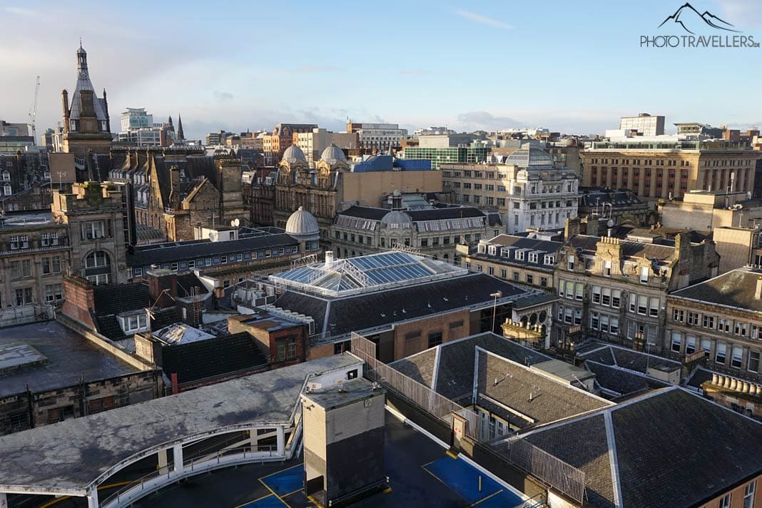 Der Blick über Glasgow von der Aussichtsplattform im The Lighthouse