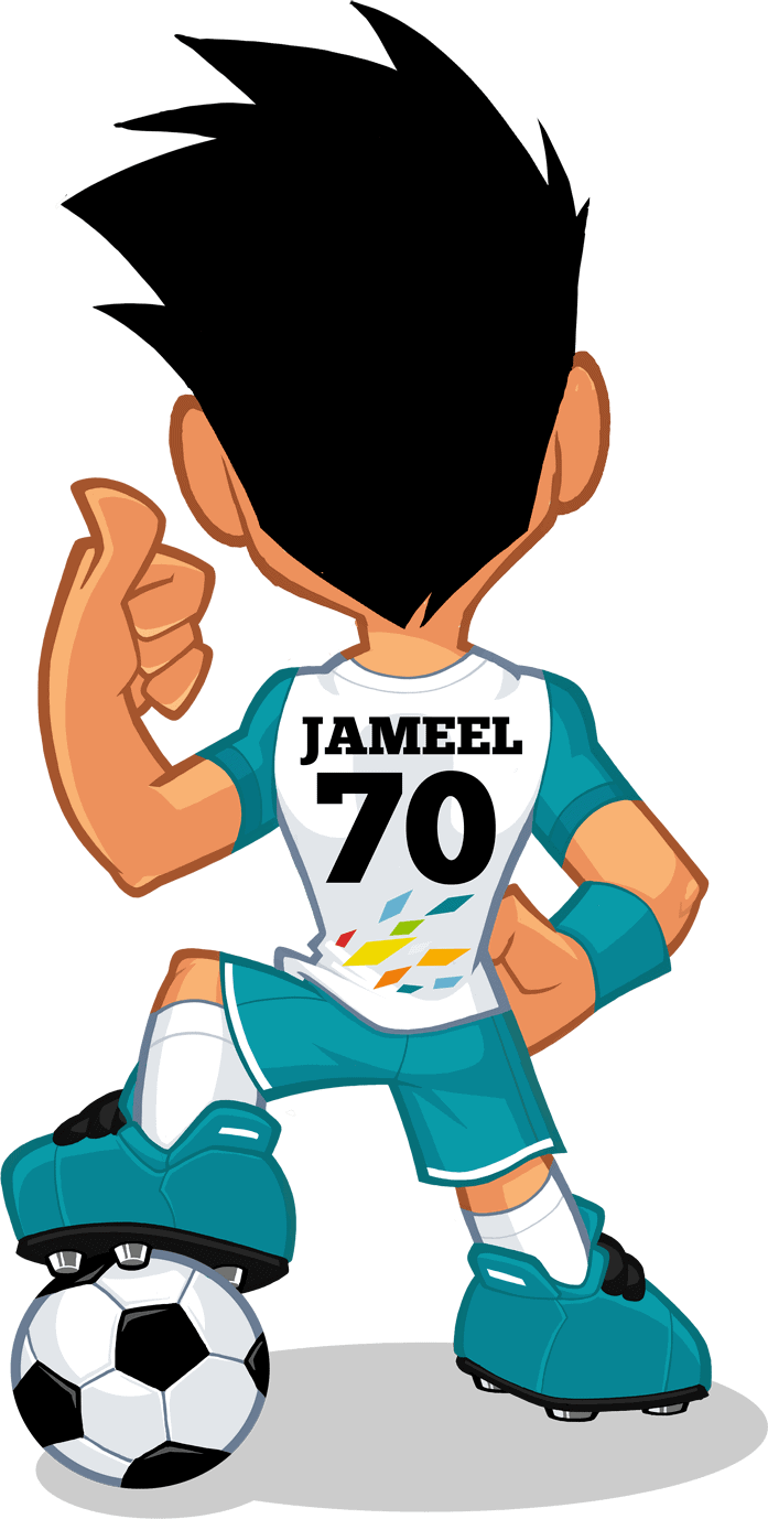 jameel mascot back jameel mascot back