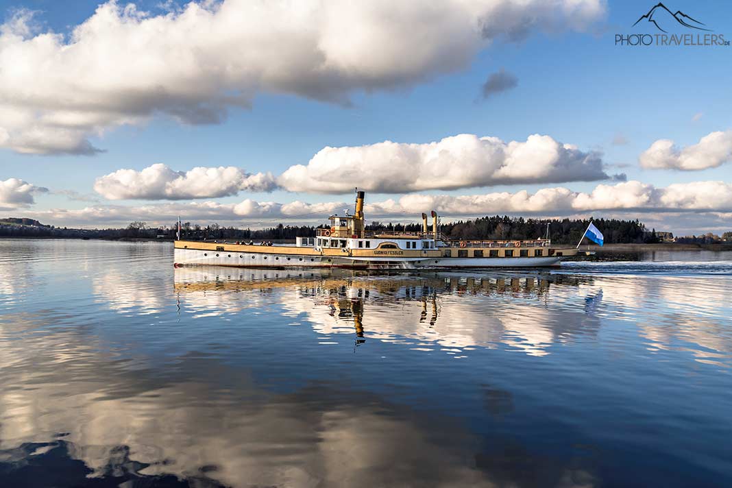 Der Raddampfer Ludwig Fessler auf dem Chiemsee