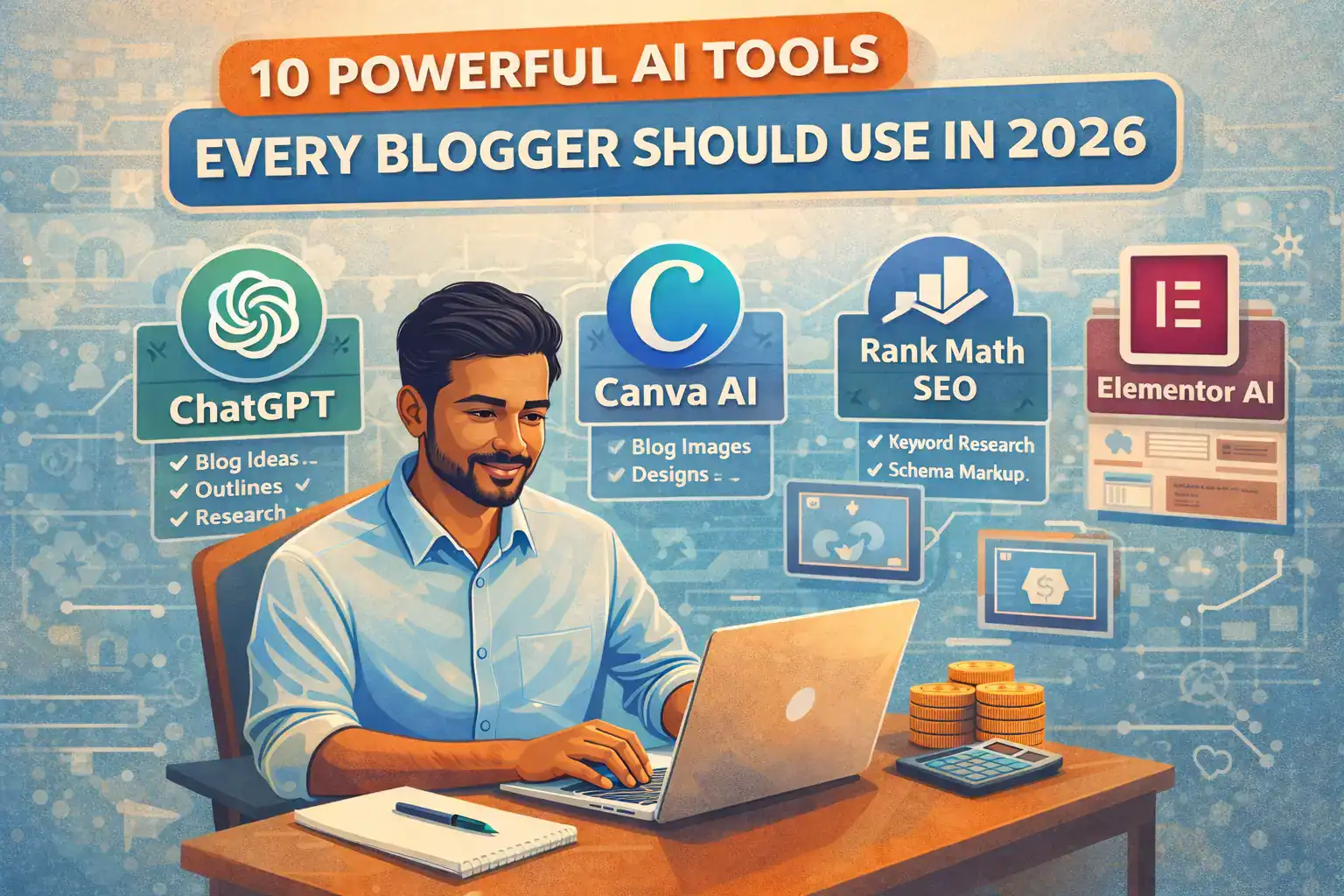 10 Best AI Writing Tools for Bloggers in 2026 (Free & Paid)