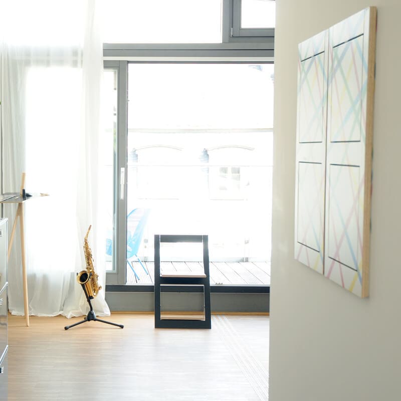 Fläpps Klappstuhl – Bubbles Indigo – Pattern Studio