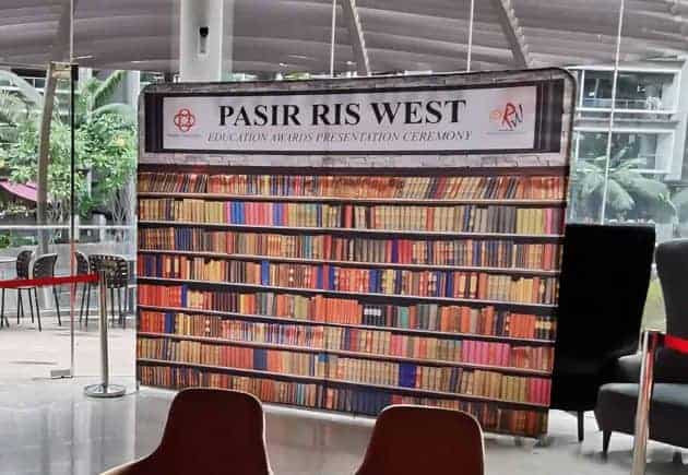 Tension Fabric backdrop display for People's Association