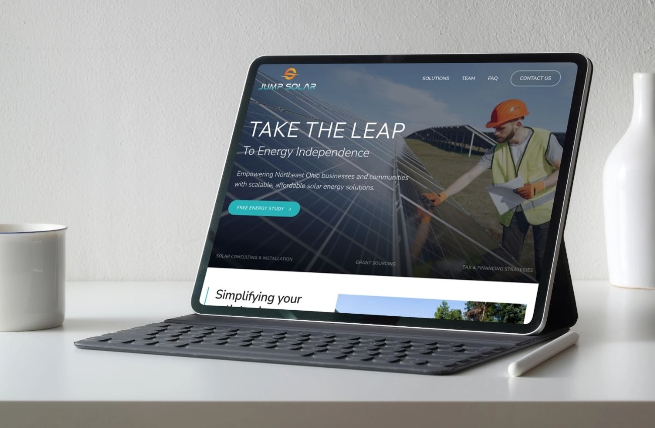 Solar Company Branding, WordPress Website Design and Development