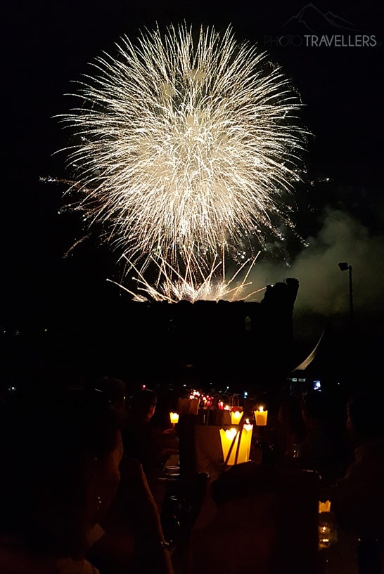Das Feuerwerk über Borghetto