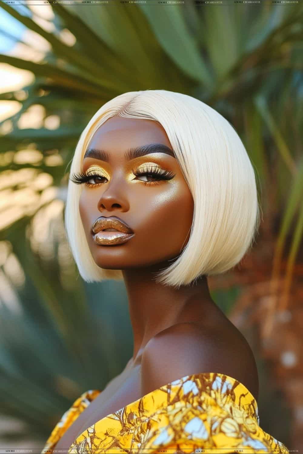 Klaiyi Real Scalp Wig blonde