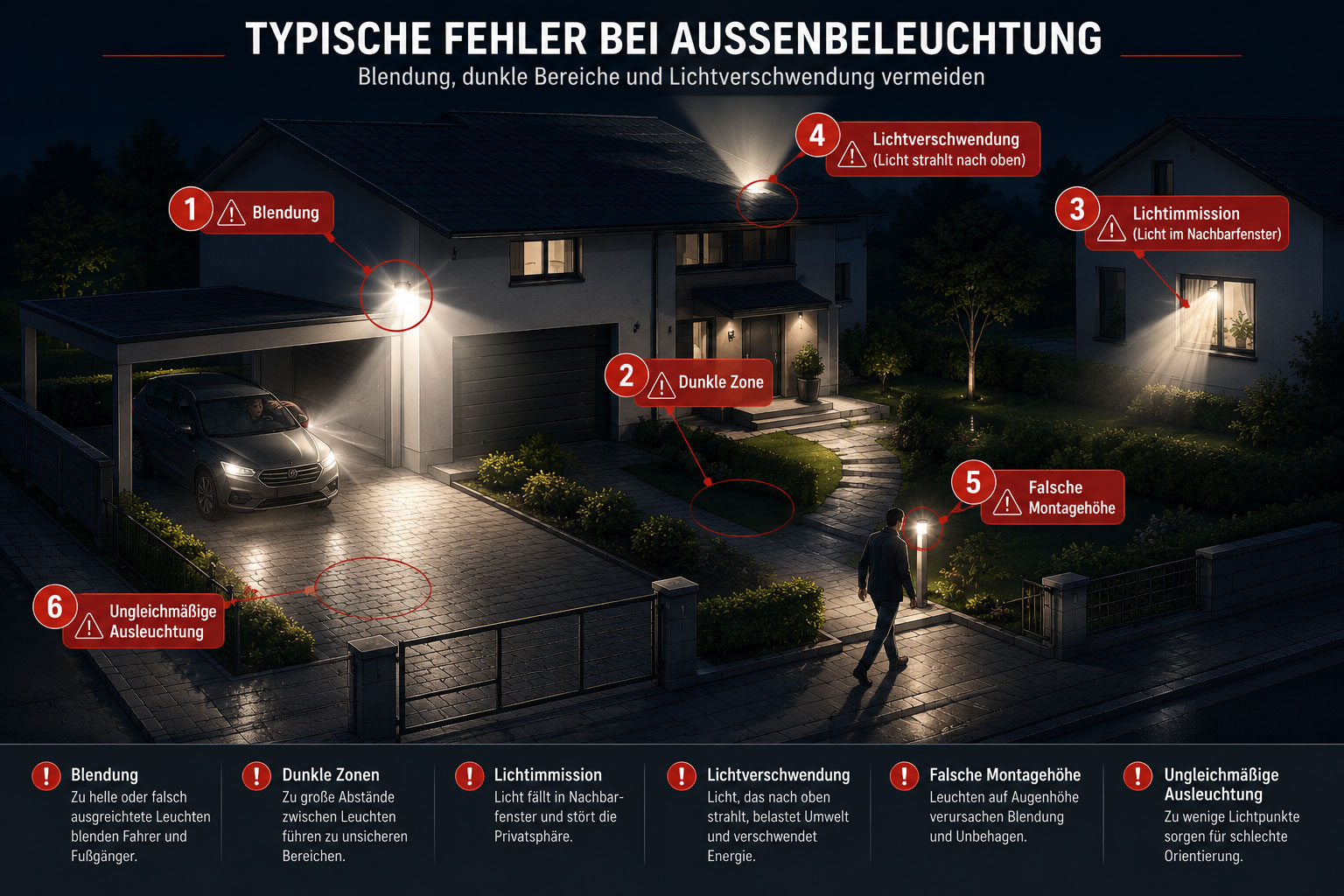 fehler bei aussenbeleuchtung