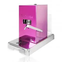 La Piccola Piccola Pink ESE Kaffeemaschine violett pink seitlich
