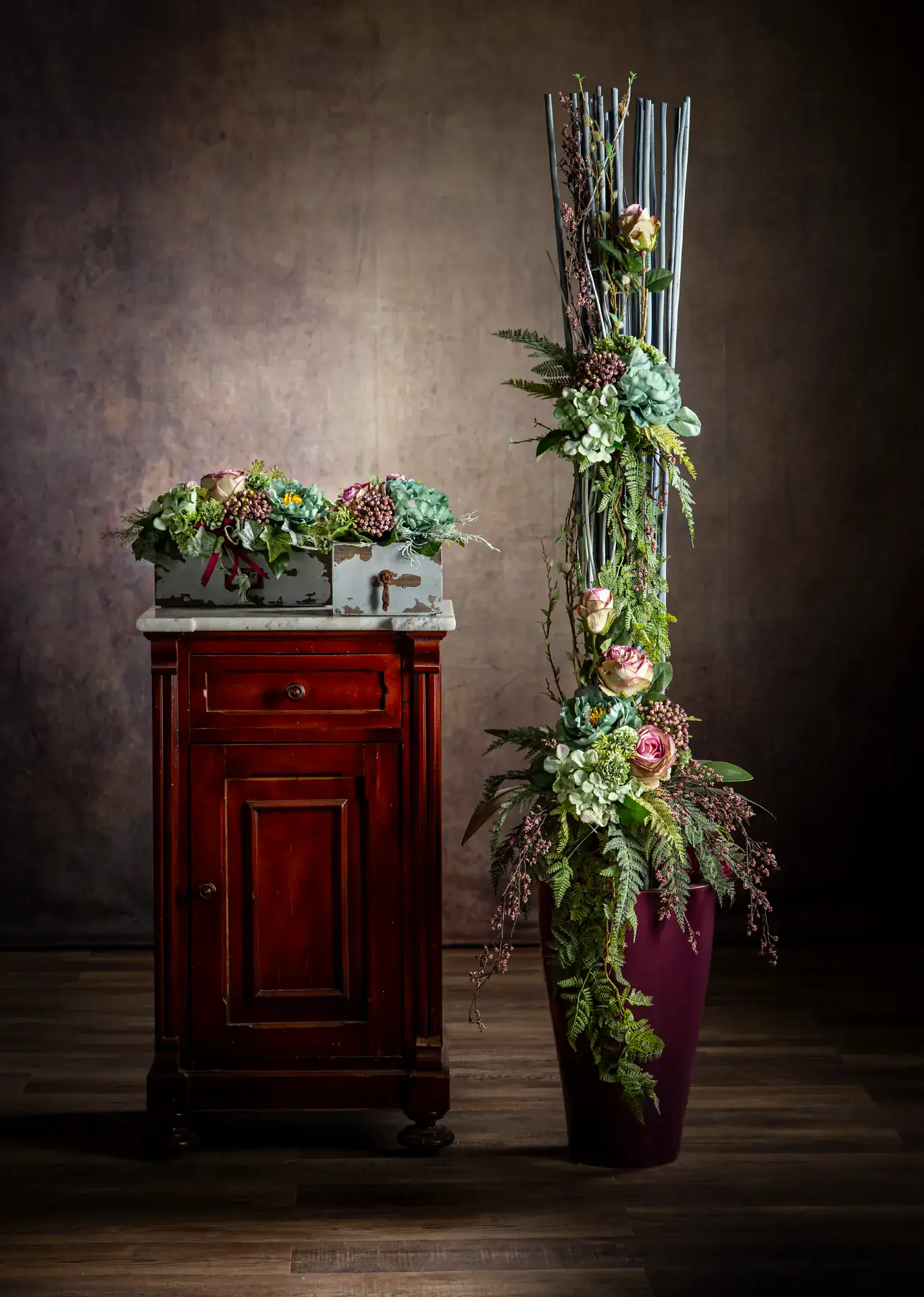 100 Steli Floreali In Filo Verde - 30.4cm Per Composizioni Fiori Finti E Artigianato - Foto 5