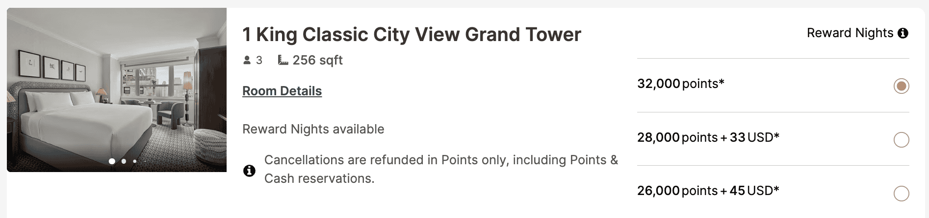 IHG Free Night Certificates: Earn Them, Use Them, Get Real Value 9 Reservation price for points at the InterContinental Chicago Magnificent Mile hotel