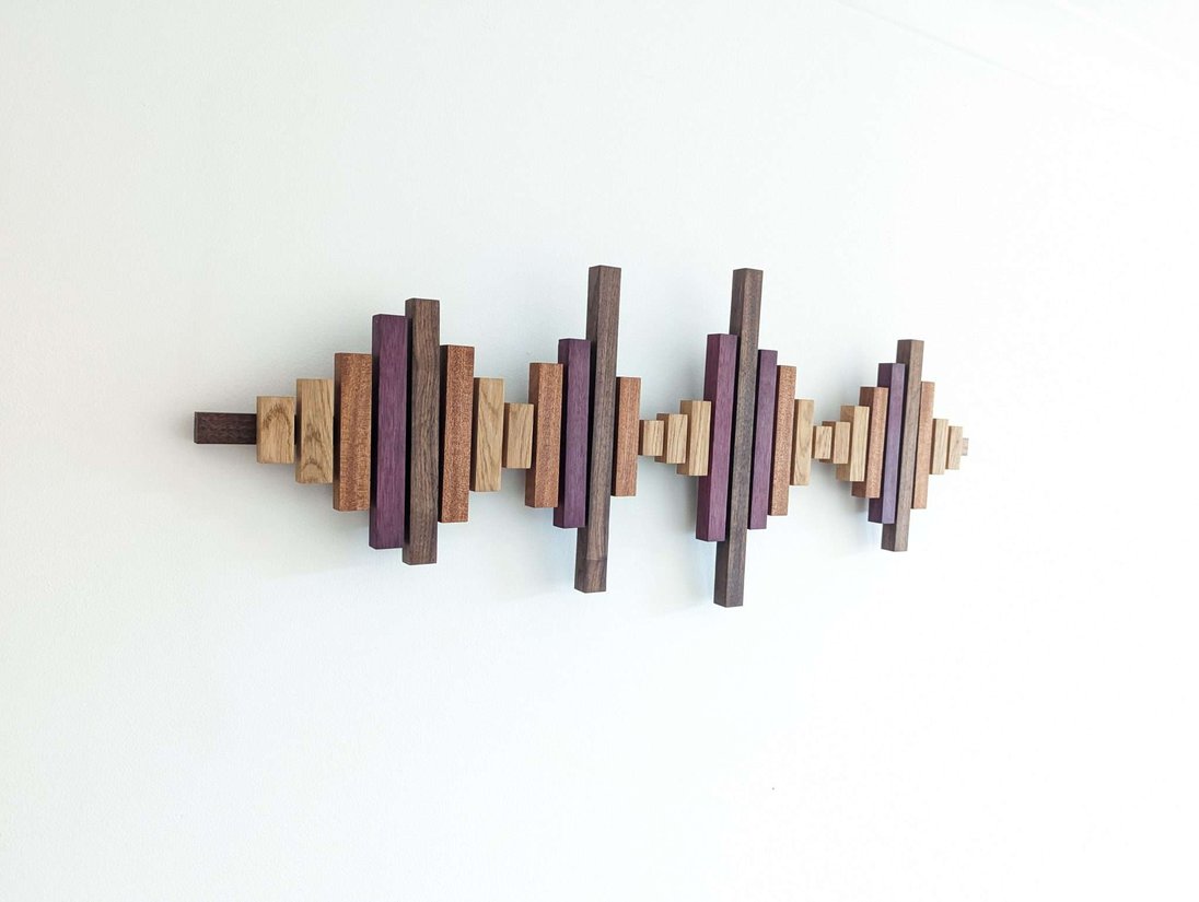 Soundwave Wall Art | Wood Wall Art | Waveform Art