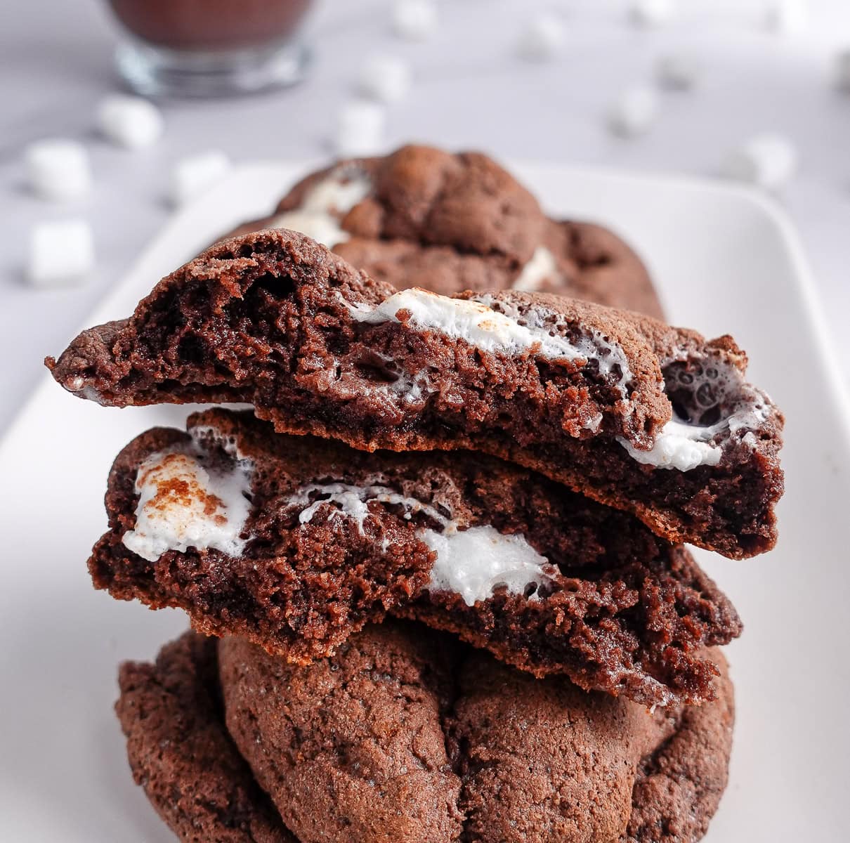 Hot chocolate cookie interior