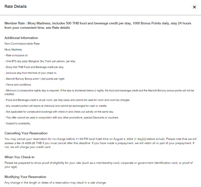 Earn up to 5,000 Bonus Points for Every Night You Stay at Moxy Bangkok Ratchaprasong 4 Details of the Moxy Madness Membership Rate at Moxy Bangkok Ratchaprasong