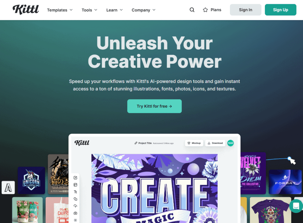 Kittl Online Grafikbearbeitung