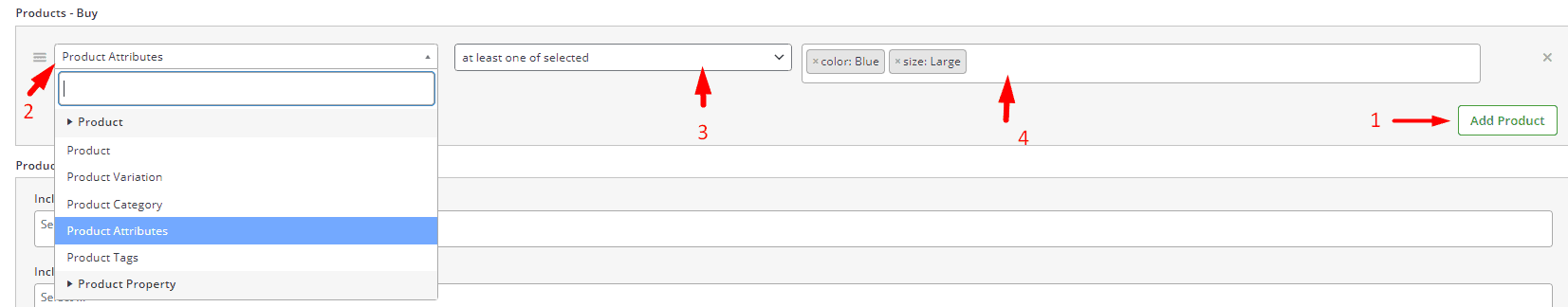 product-buy section in Woo Free Gift Plugin