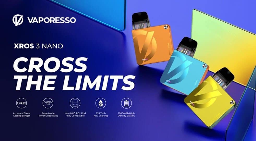 vaporesso xros 3ml pods Vaporesso XROS 3 Kit main image 1