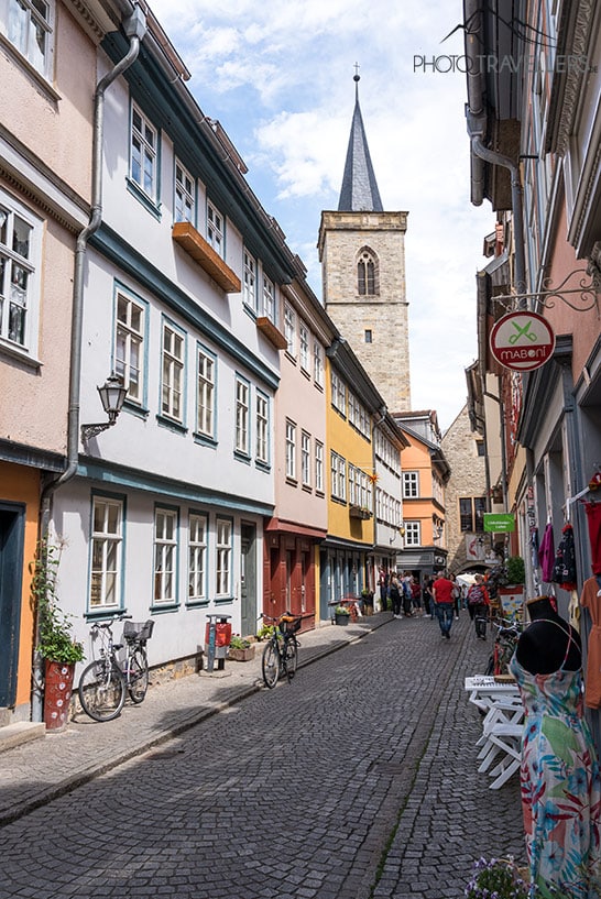 Die Krämerbrücke in Erfurt
