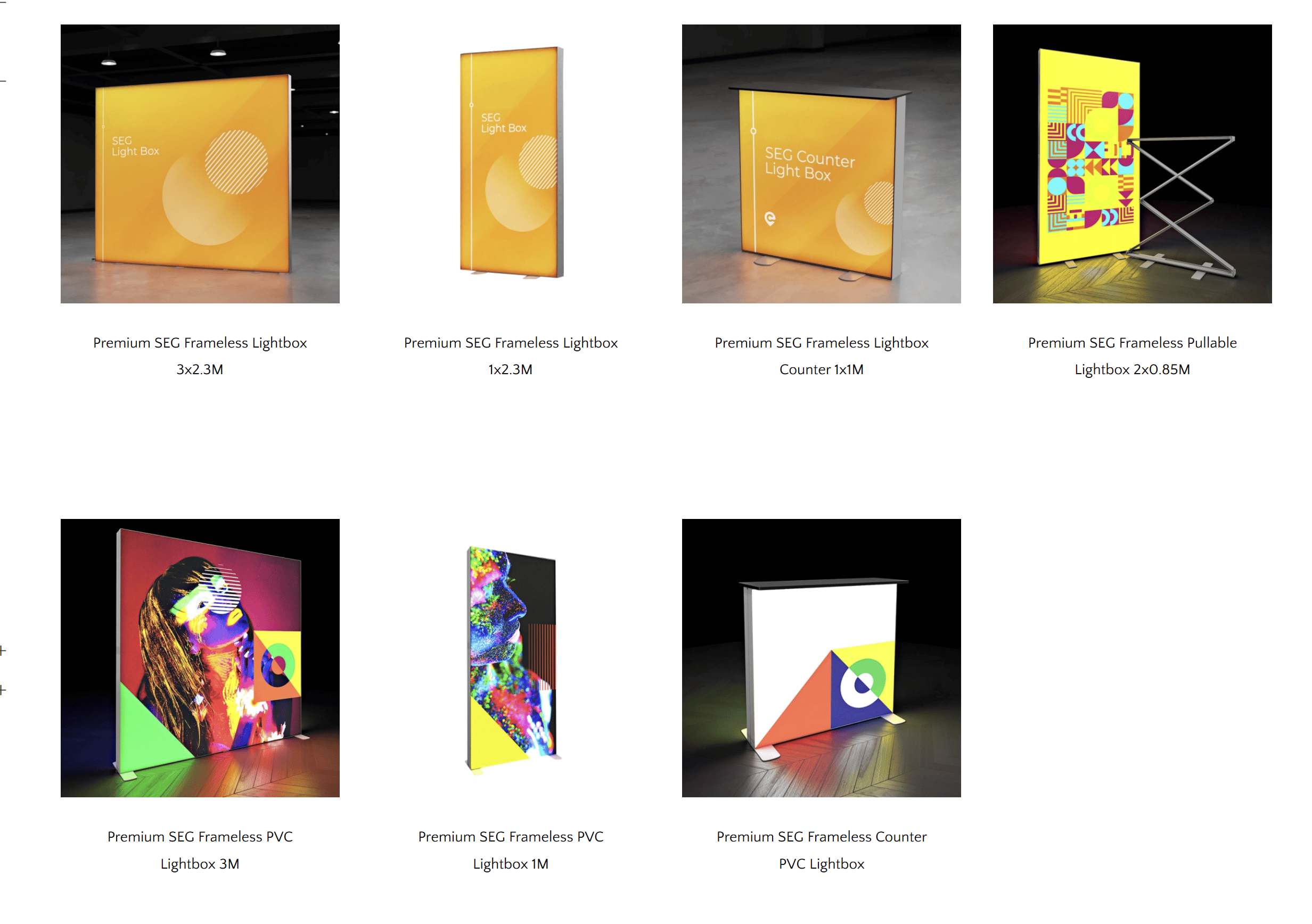 Tension Fabric Frameless Lightbox Tension Fabric Frameless Lightbox