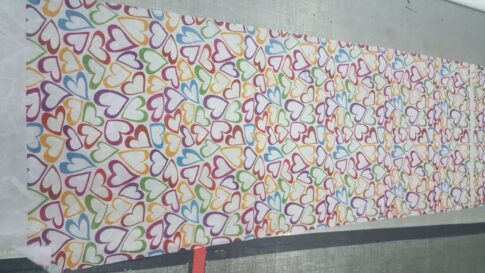 Wedding Aisle Runner with hearts shape