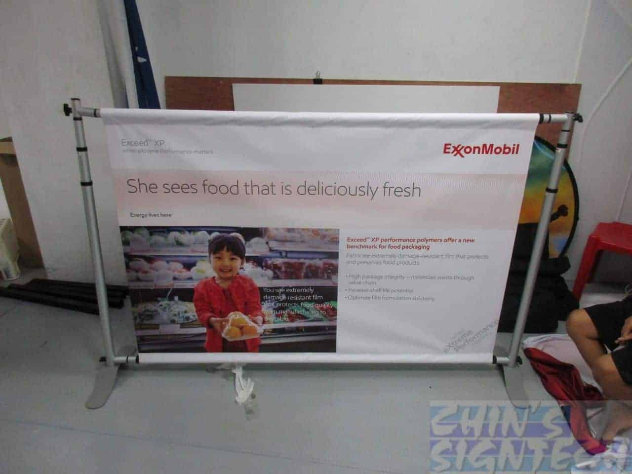 Telesopic Backdrop with PVC Banner for exhibition