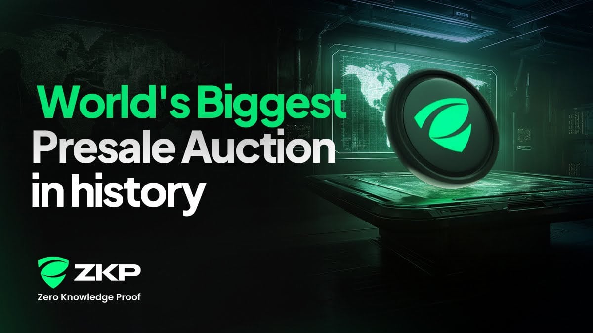 ZKP’s 190M Tokens a Day Strategy Signals One of Crypto’s Most Advanced Presale Auction