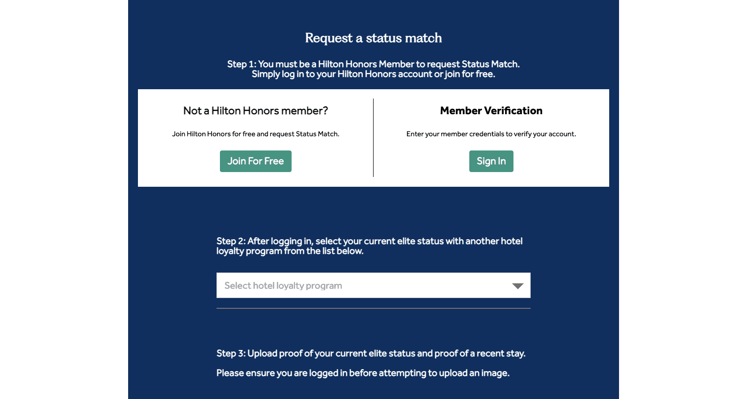 Hilton Status Match & Gold/Diamond Trial Fast Track 2026 3 image 20