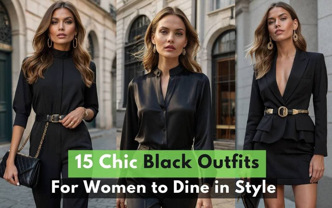 15 Chic Black Outfits For Women To Dine In Style