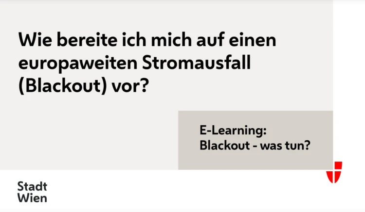 E-Learnung Wie bereite ich mich auf einen europaweiten Stromausfall (Blackout) vor