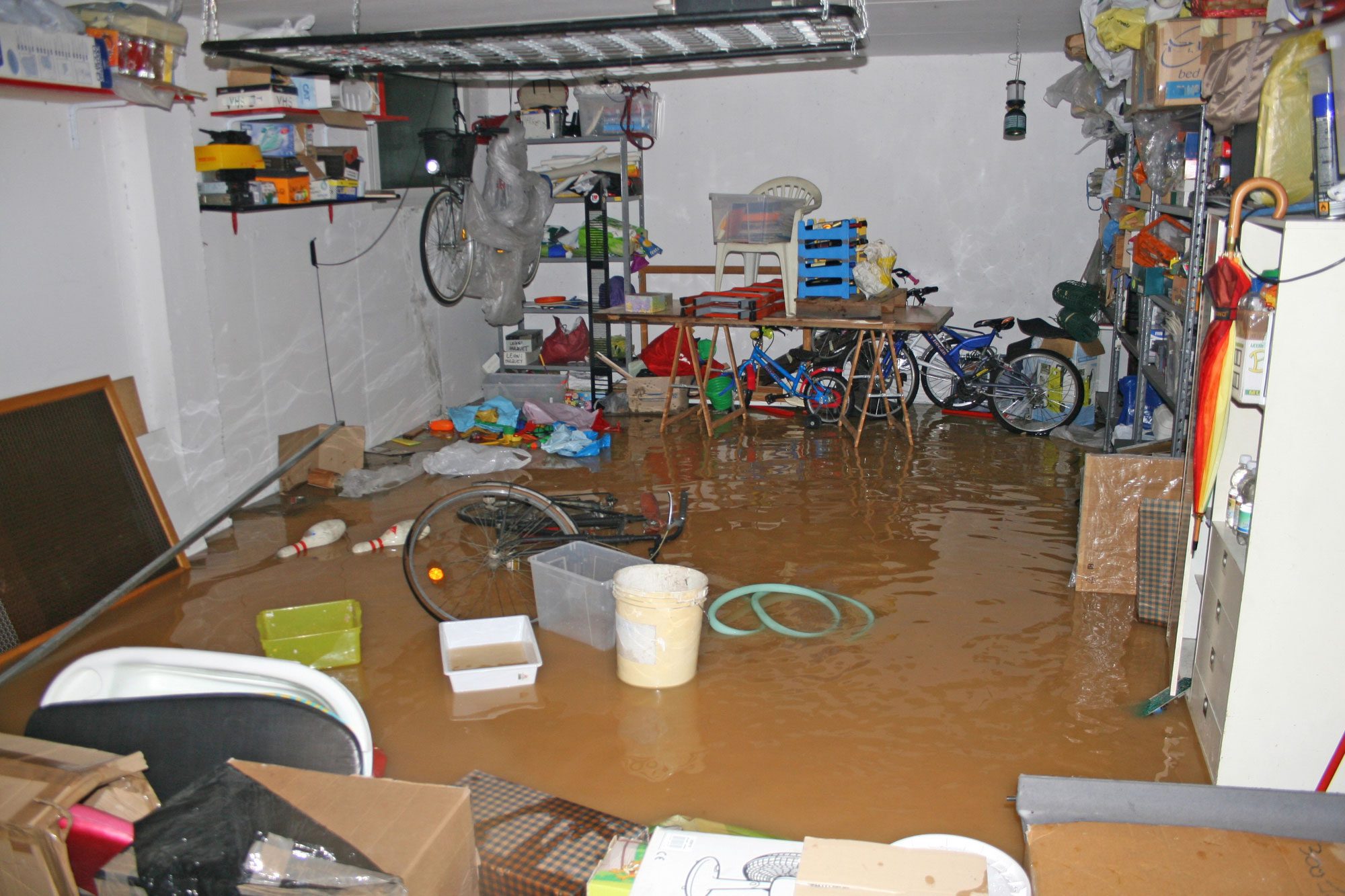 Hochwasserschaden Garage