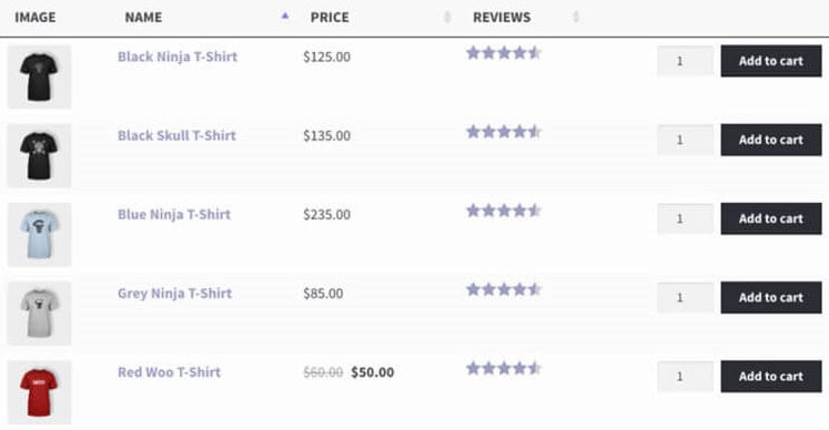 use social proof in WooCommerce Table Plugin