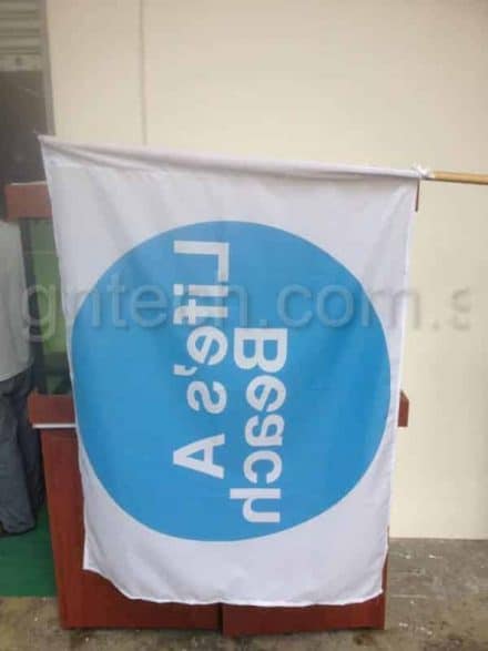 Reverse side of Flag