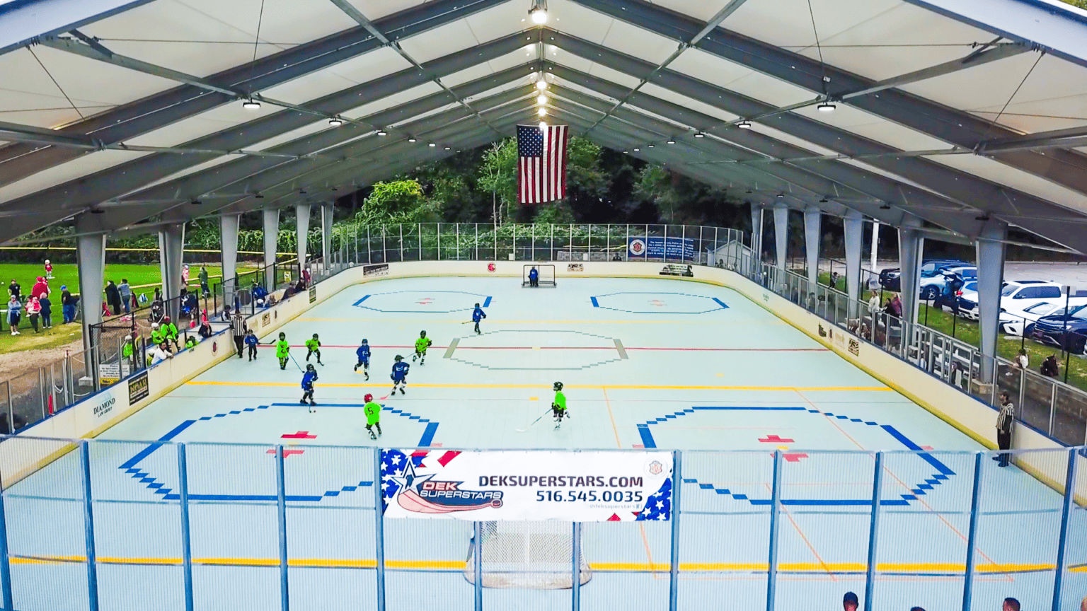 Hockey players at Massapequa rink