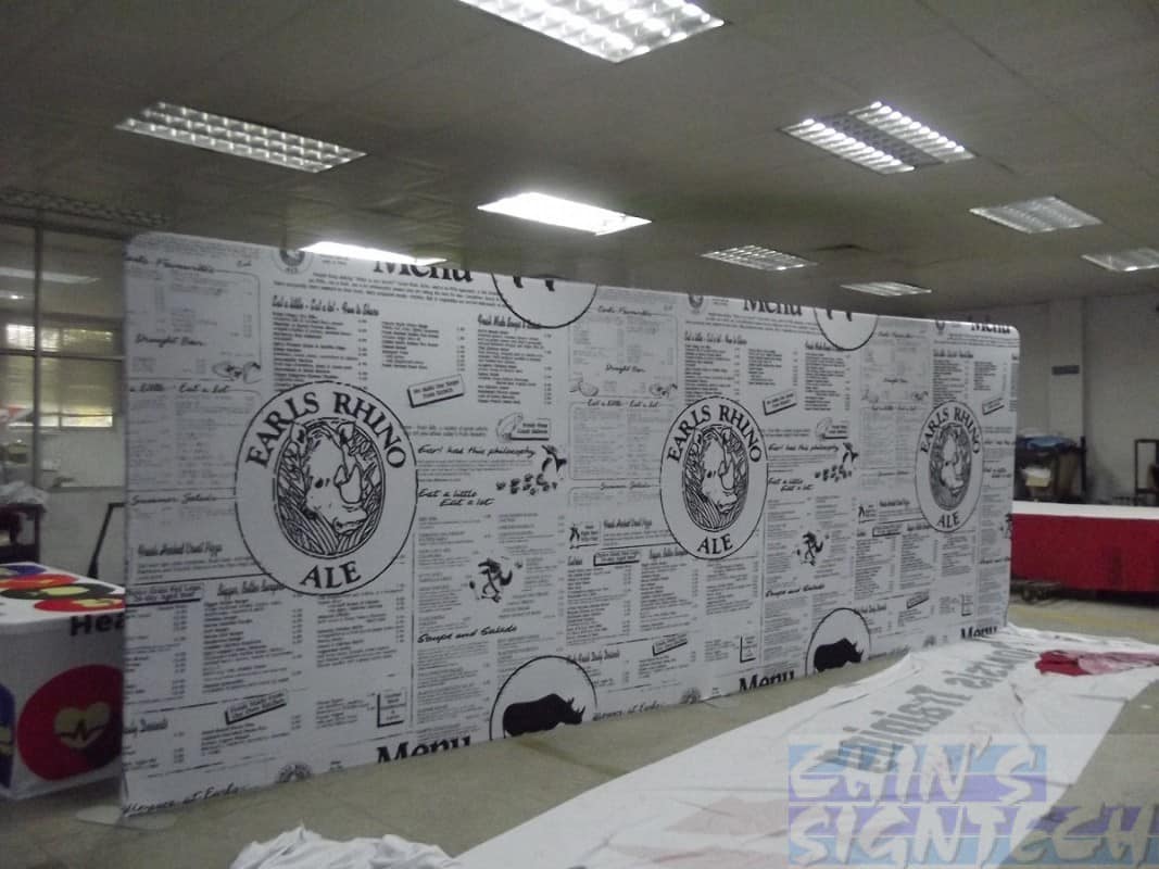 20ft tension fabric display