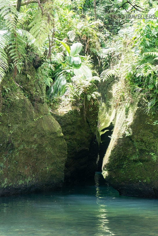 Der Eingang zur Titou Gorge auf Dominica