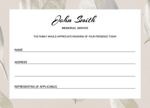 Editable geometrical attendance card Editable geometrical attendance card