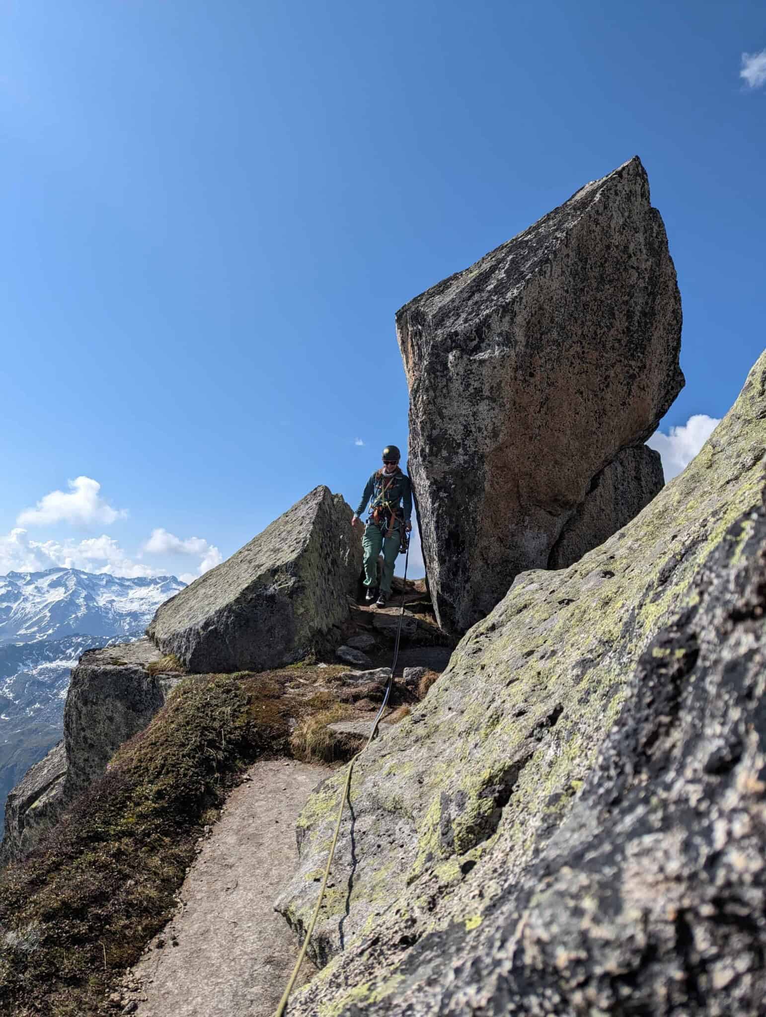 Klettern im Salbit Südgrat