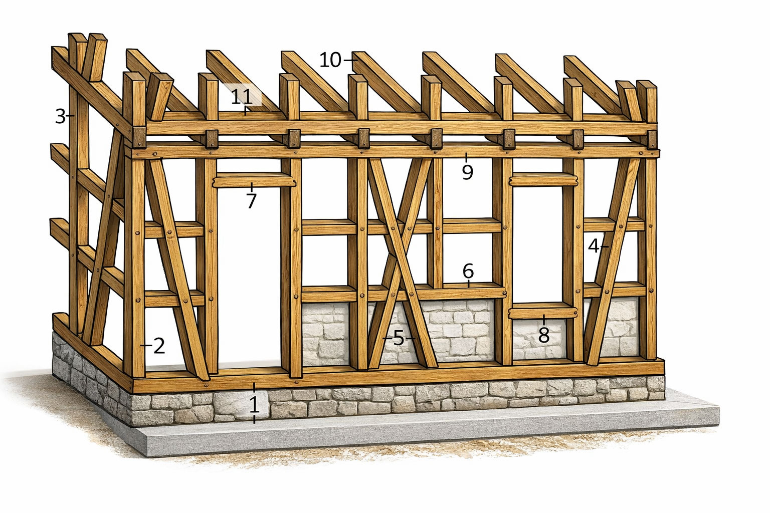 Fachwerk-Konstruktion