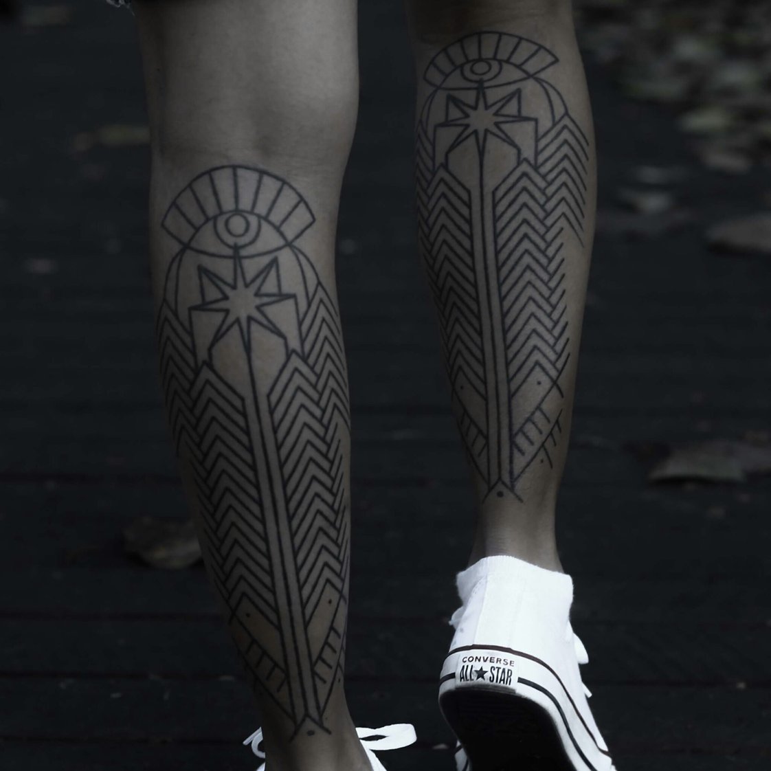 Men's Bible Verse Leg Tattoos That Speak Volumes