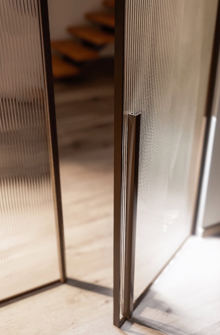 voorbeeld glazen deur op maat