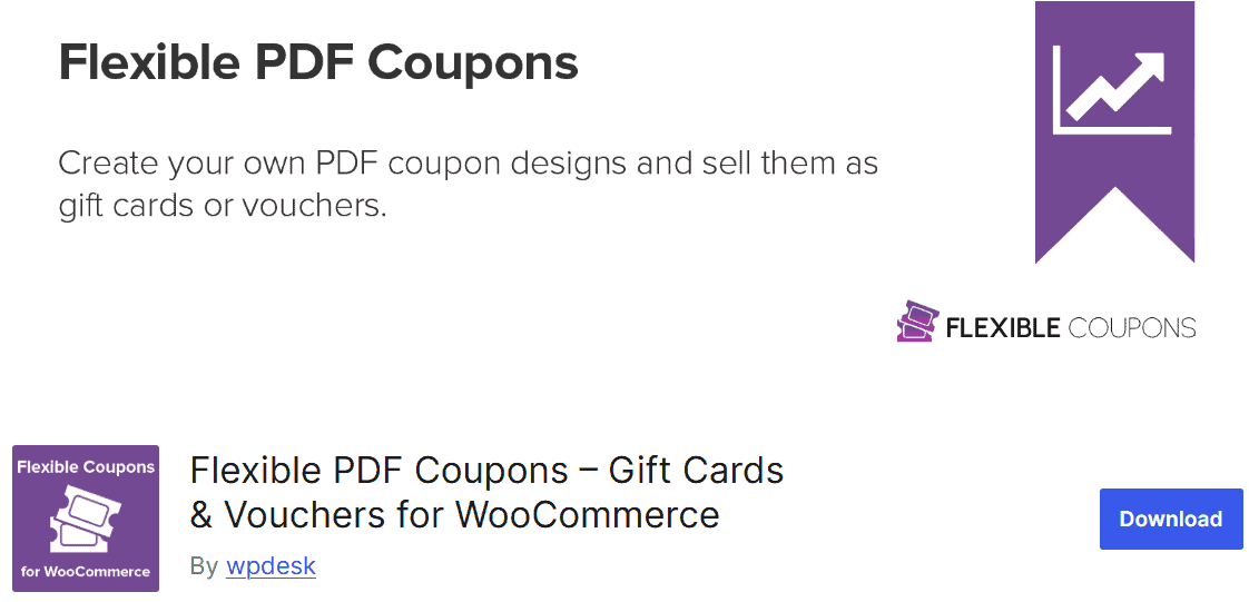 Flexible pdf coupon for woocommerce plugin