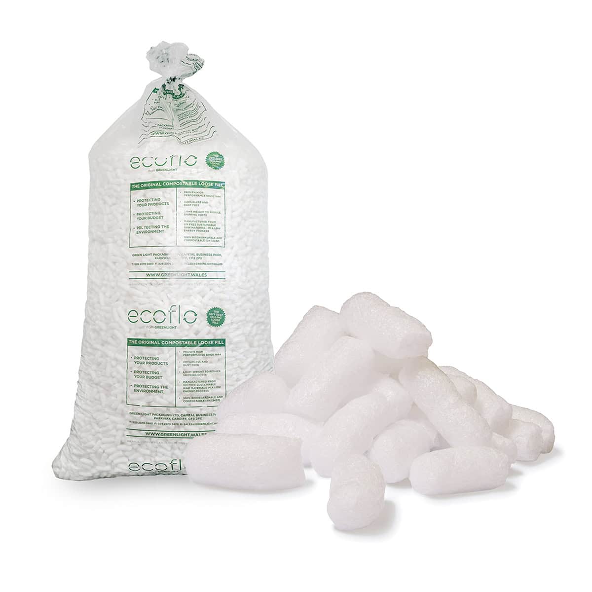 Ecoflo Loose Fill. Biodegradable void fill.