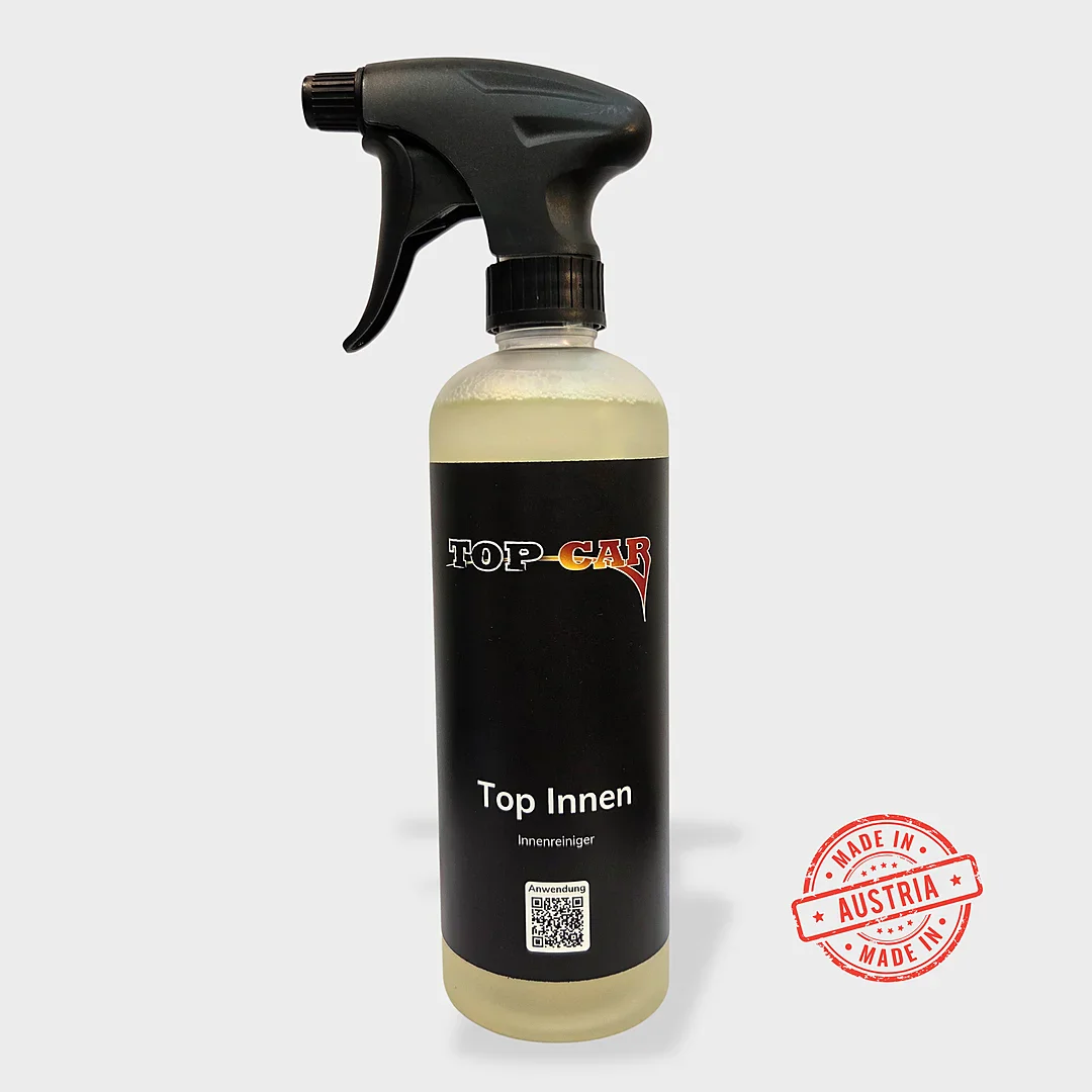 Top Innen – Innenreiniger für Auto, Kunststoff, Textil & Displays Innenreiniger Auto für Kunststoff, Textil, Displays und Klavierlack – Top Innen
