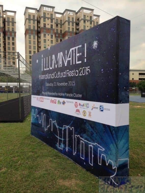 3 x 2.5m Double sided Photo Booth backdrop for Illuminate !