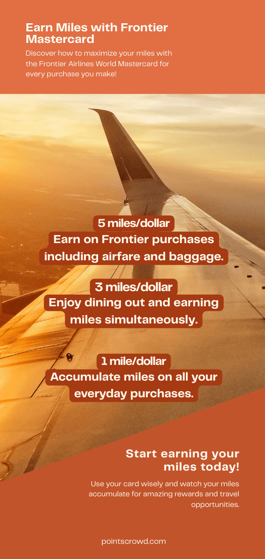 Frontier Сredit Сard (by Barclays) Full Review 2 Earn miles with Frontier Mastercard